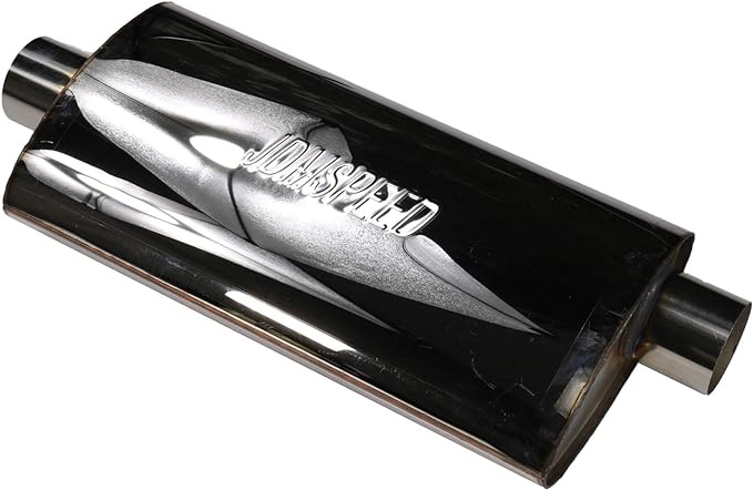 JDMSPEED New Universal ProXS Muffler Stainless Steel 19"Oval 3" Center/Offset 40359
