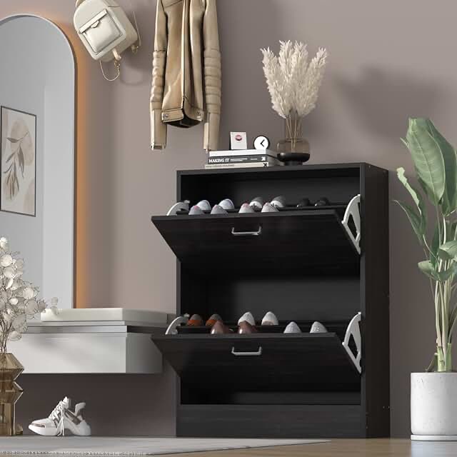 Shoe cabinet KHD – SS07 – BLK. Pictures similar.