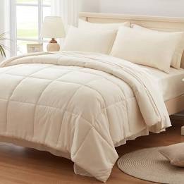 1 single cream white comforter