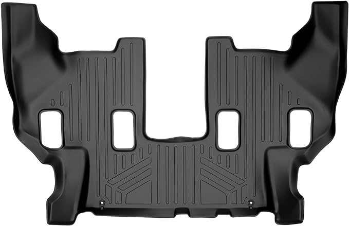 SMARTLINER All Weather Custom Fit Floor Mats 3 Row Liner Set Black Compatible with 2019-2022 Nissan Armada/Infiniti QX80