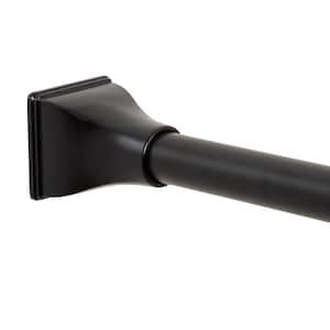 Zena home expand to 44 inches to 72 inches decorative, aluminum, shower, rod black