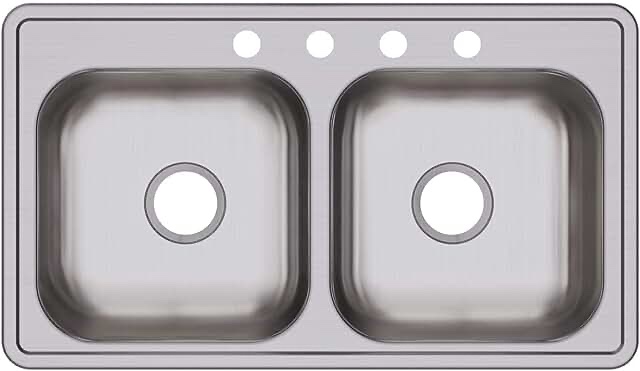 stainless steel double sink picture similar