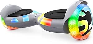 Jetson All Terrain Hoverboard with LED Lights | Anti Slip Grip Pads | Self Balancing Hoverboard with Active Balance Technology | Range of Up to 7 Miles, Ages 12+, Black
