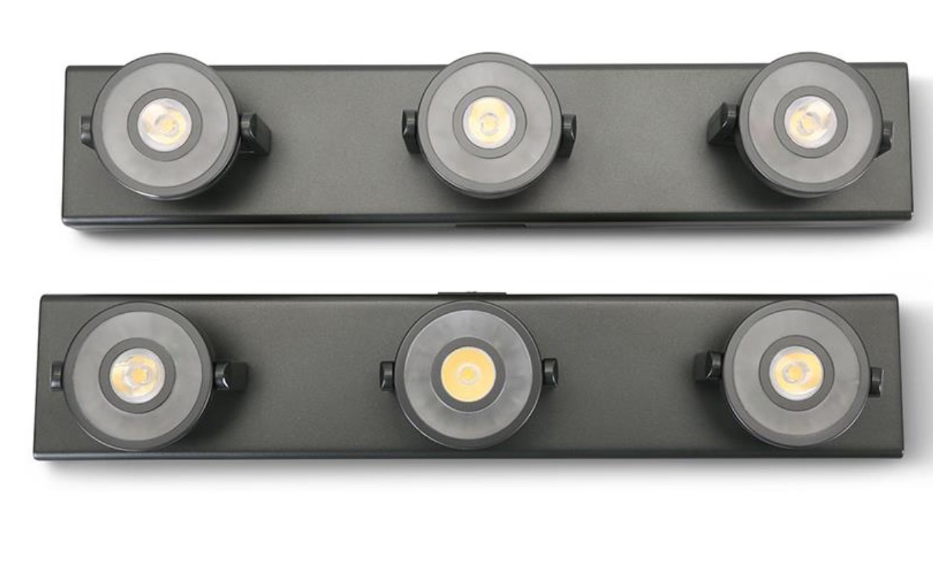 The Cordless Under Cabinet Pivoting LED Lights (Black)