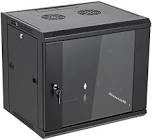 Tedgetal 9U Wall Mount Server Cabinet Network Rack Enclosure Locking Glass Door