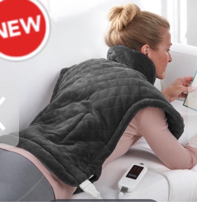 The Massaging Heated Neck and Shoulder Wrap