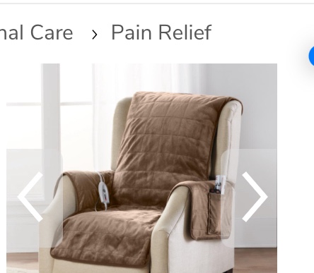 The Microsuede Heated Chair Cover