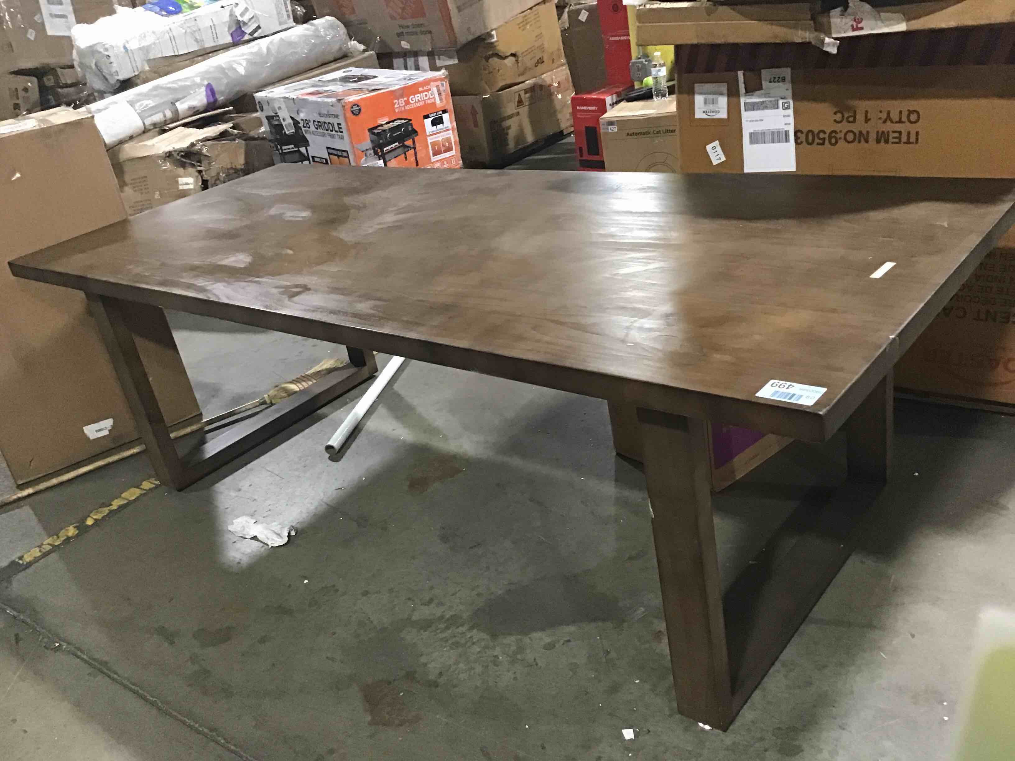 wooden dining table
