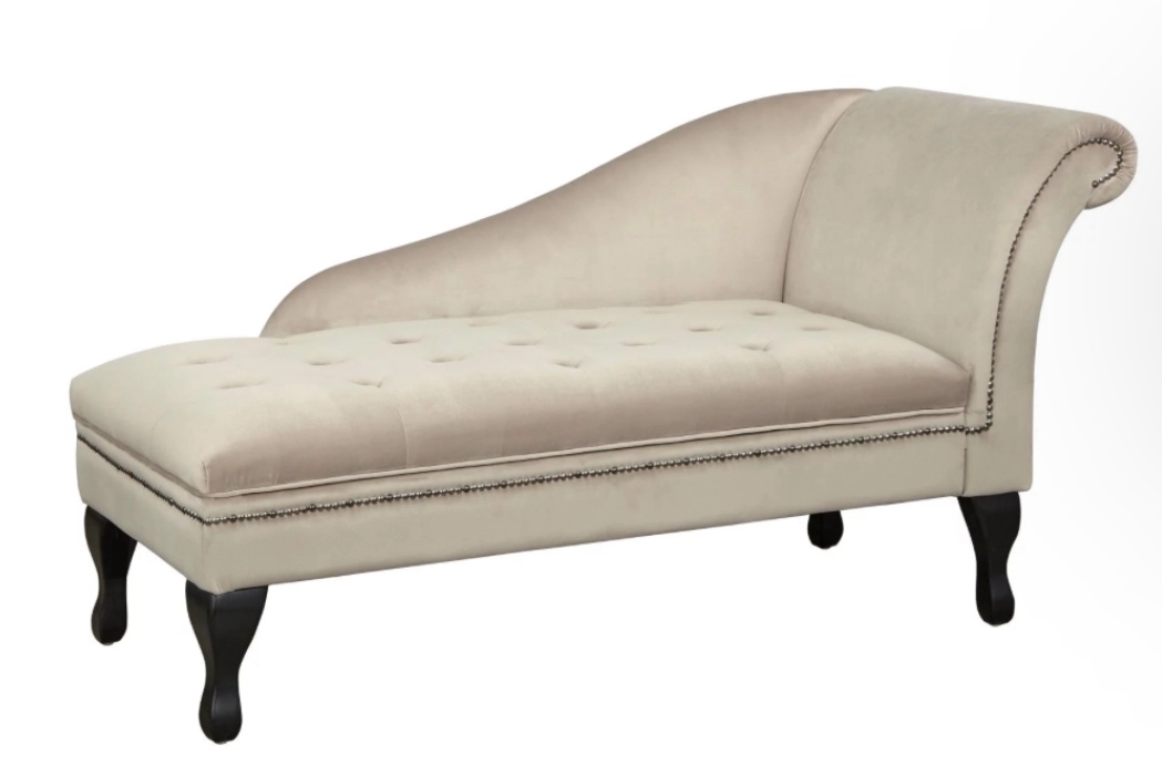 Marcella Storage Chaise Lounge Chair(incomplete box 2/2)