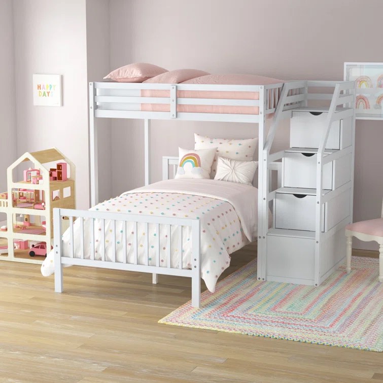 Douglaston Twin over Full L-Shaped Bunk Bed (incomplete box 2 of 3 only)