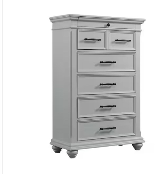 Brooks 6-Drawer Chest in Grey
