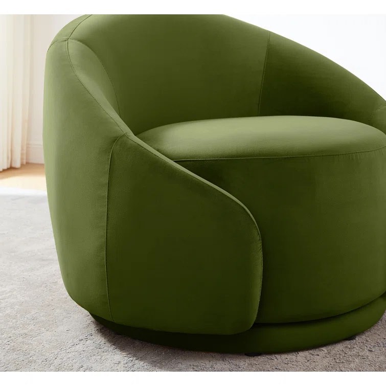 Blaklee Upholstered Swivel Barrel Chair