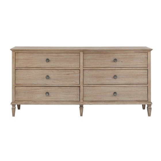 Victoria 6-Drawer Dresser - Light Natural