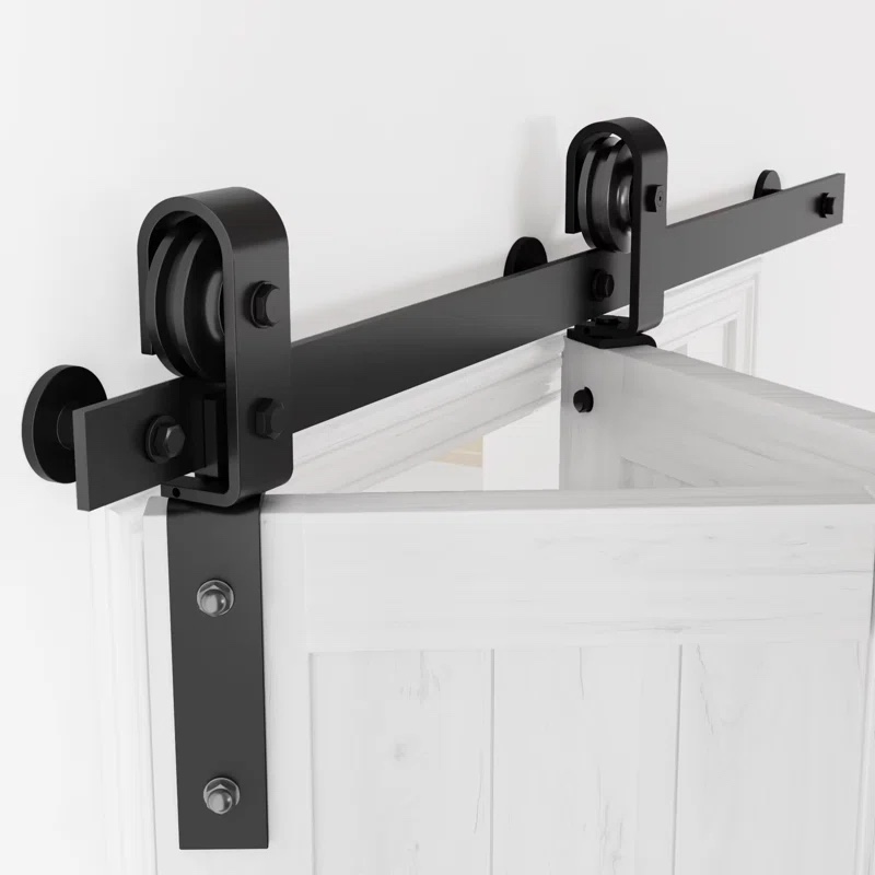 Bifold barn Door Hardware Kit Black Folding Barn Door Kit