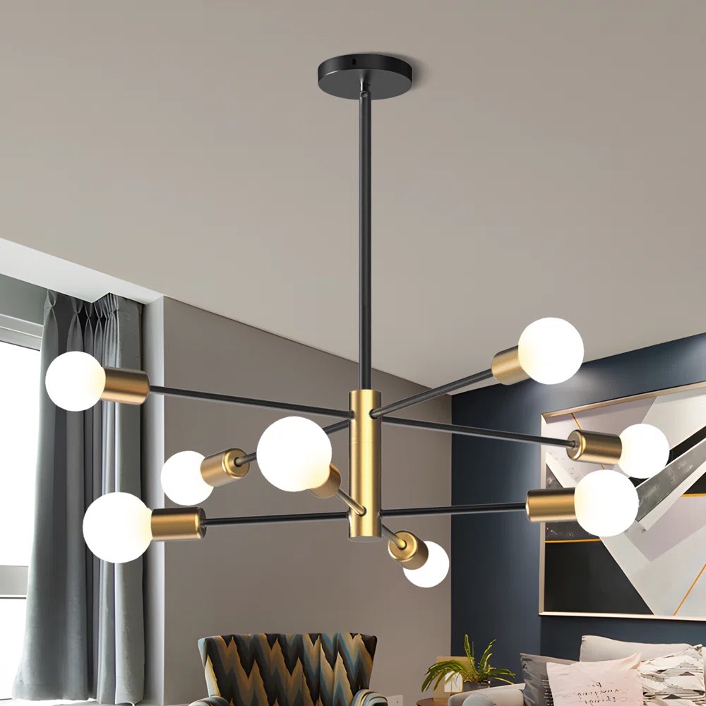 Guislain 8 - Light Dimmable Modern Sputnik Sphere Chandelier