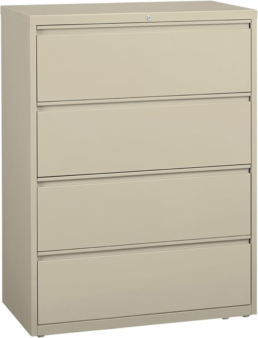 4-Drawer 42 by 18-5/8 by 52-1/2-In