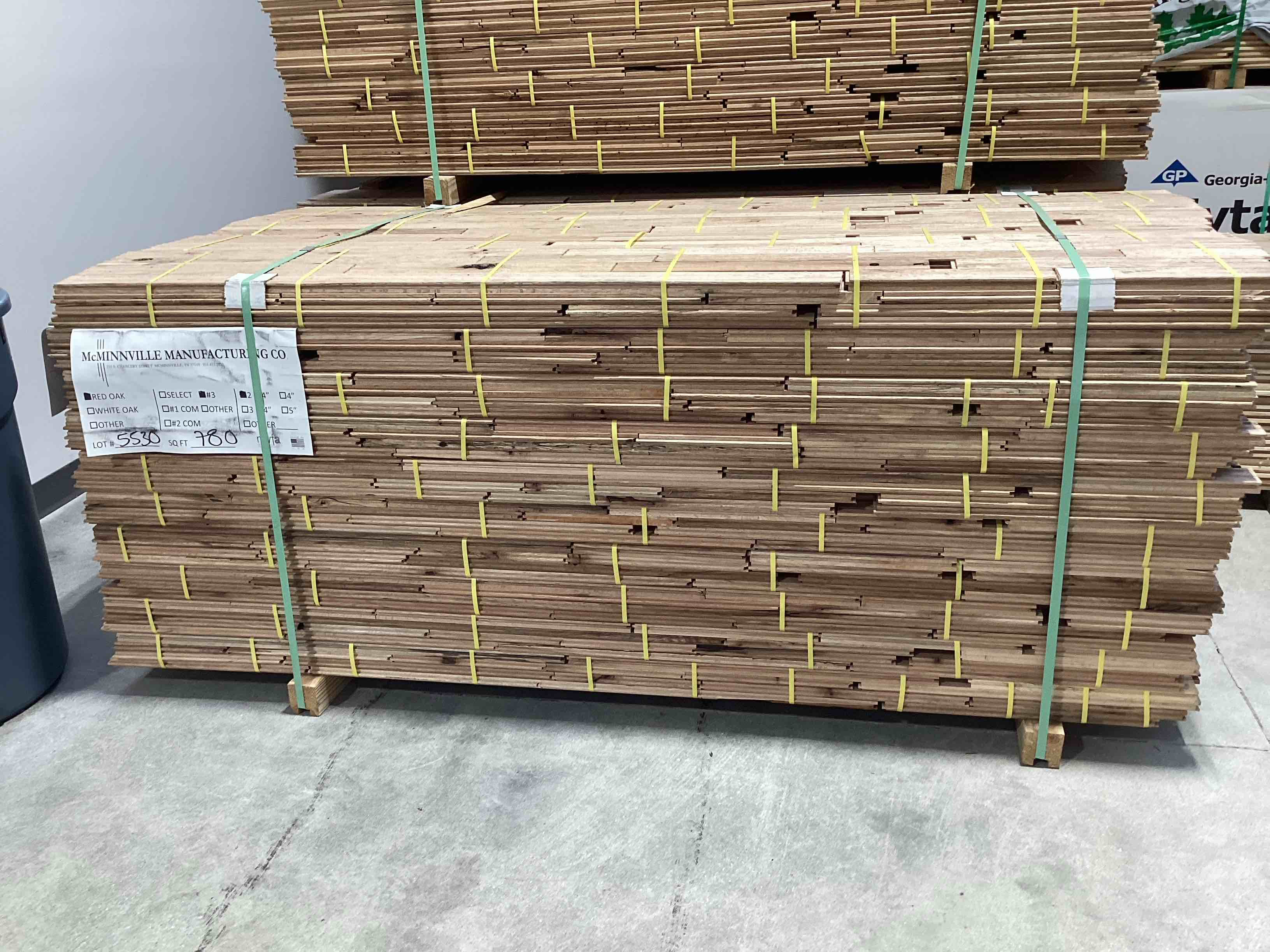 780 sq ft 2-1/4” red oak unfinished hardwood your bid per sq ft 
