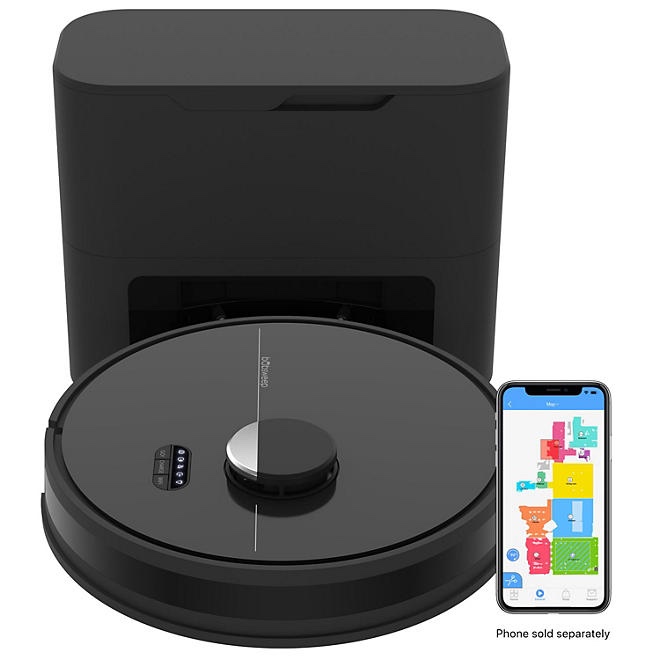 Dustin Self-Emptying Robot Vacuum and Mop with 100-Day Dock
