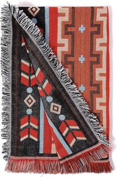 Sonemone Aztec Throw Blankets for Couch Home Decorative Woven Blanket with Tassels Colorful and Reversible Southwest Blanket for Sofa, Chair, Bed, Outdoor, All Season, S: 50"x60", Multicolor