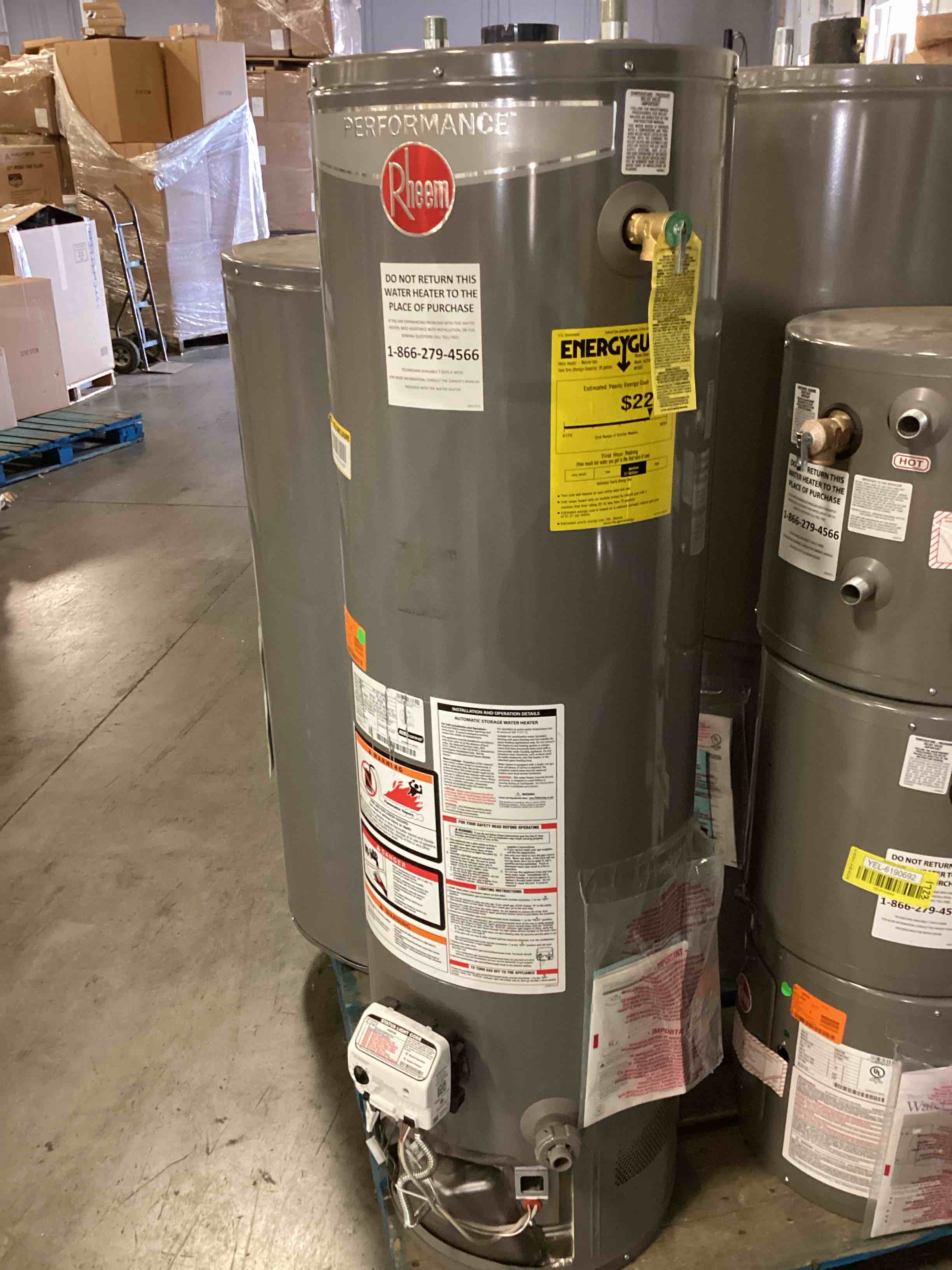 rheem 28 gallon natural gas water heater XG29T06EN30U1