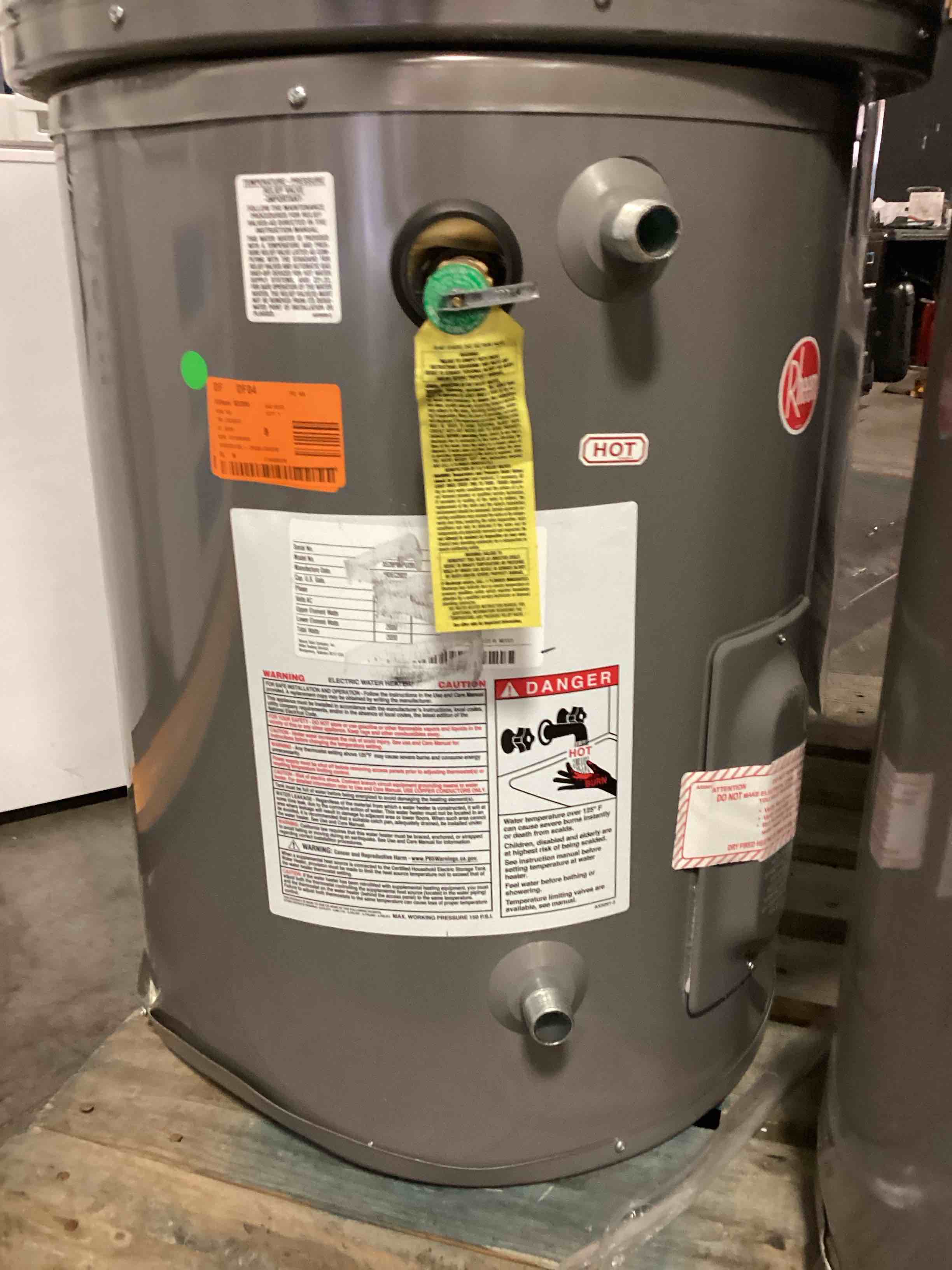 rheem 20 gal electric water heater 