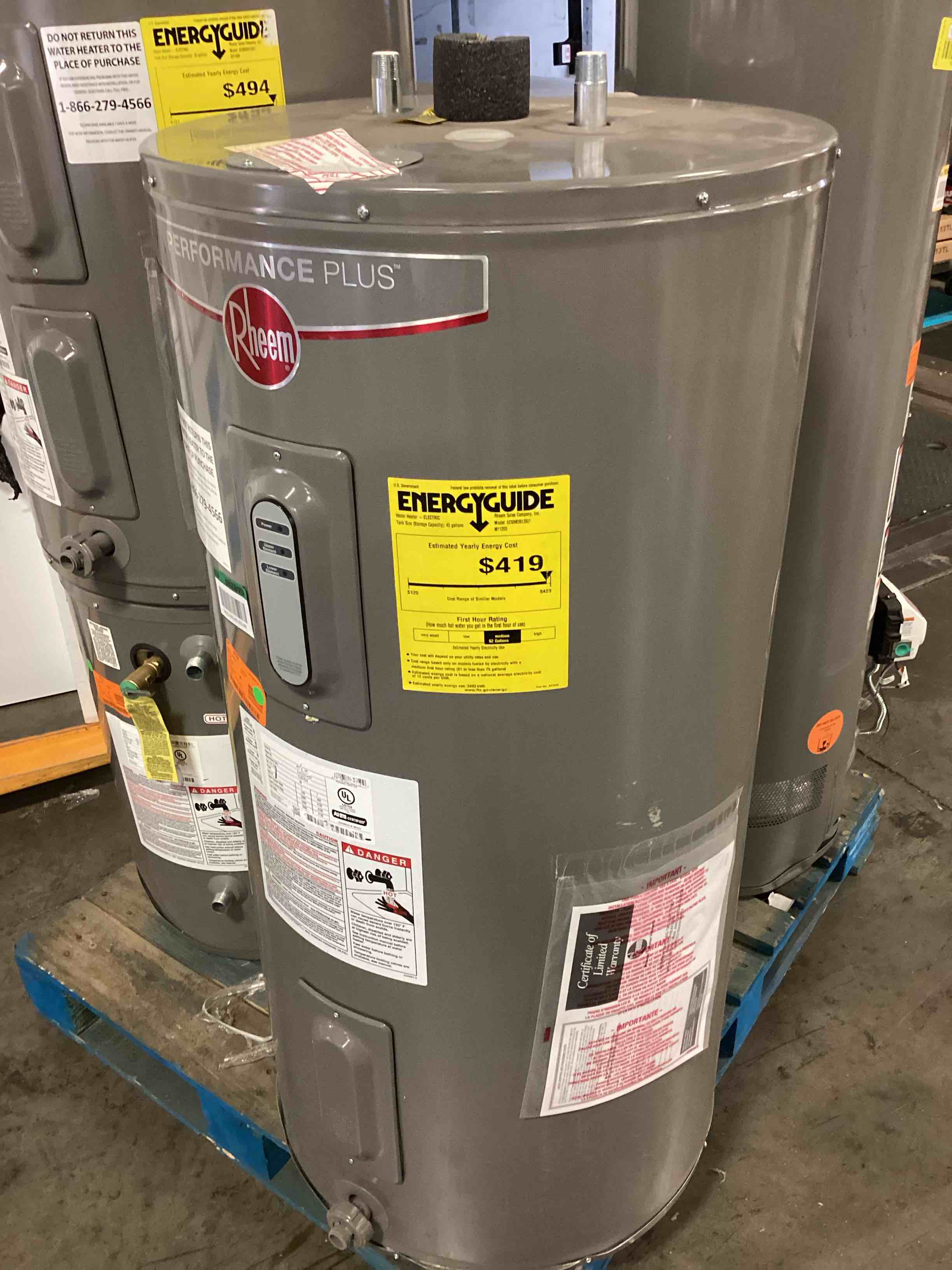 rheem 45 gallon electric water heater XE50M09EL55U1