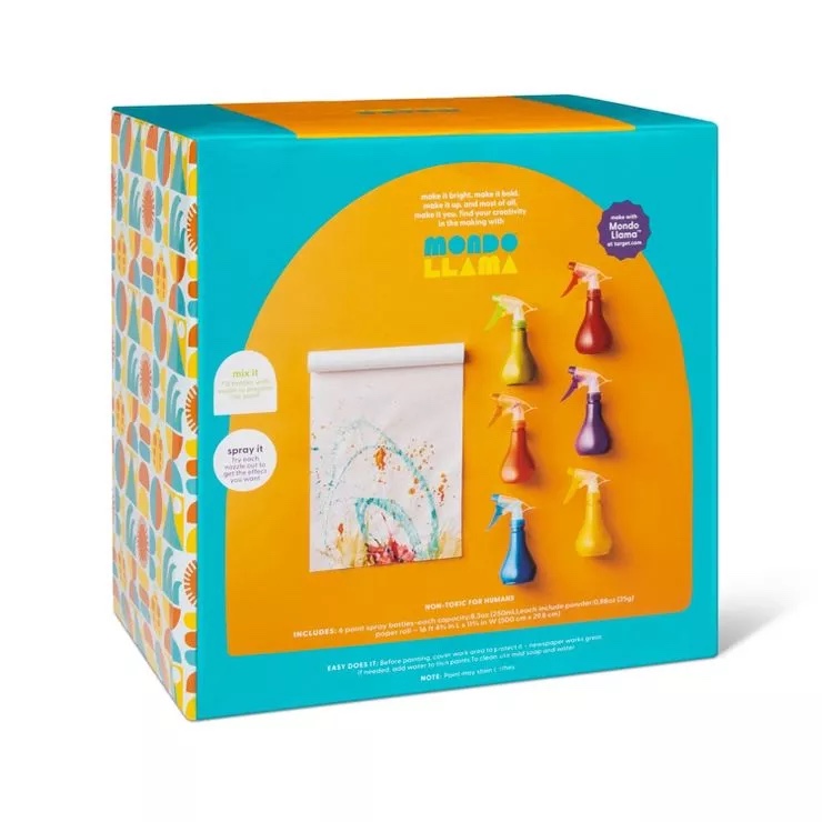 Mondo Llama Spray Bottle Painting Kit 6 Spray Bottles