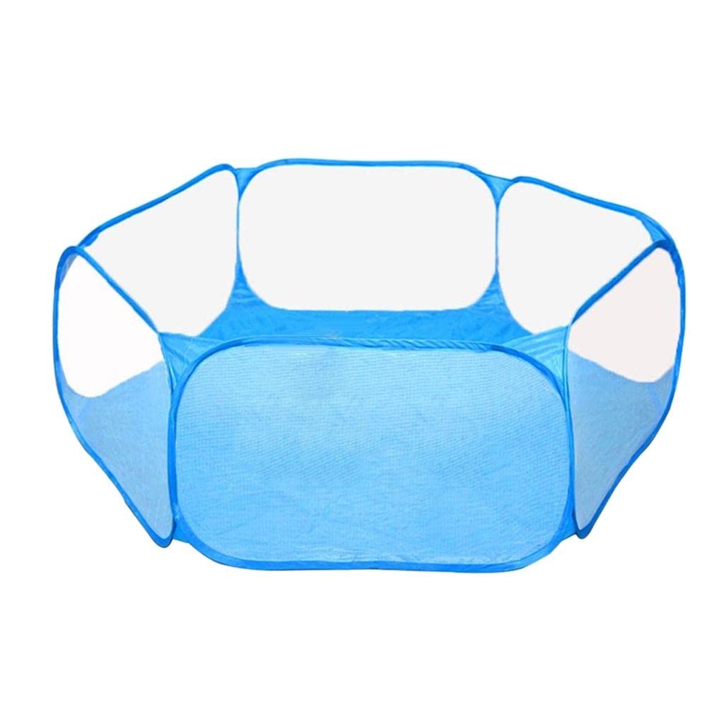 Enakshi Foldable Play Pen Cage Hamster Rabbit Guinea Pig Gerbil Indoor/Outdoor Blue |Pet Supplies | Small Animal Supplies | Cages & Enclosure