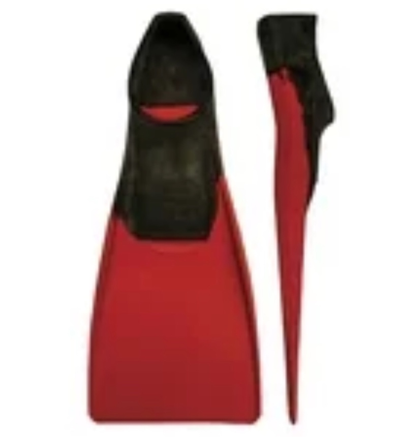 FINIS Long Floating Fins for Swimming and Snorkeling , Black/Red , XL US Male 9-11 / US Female 10-12