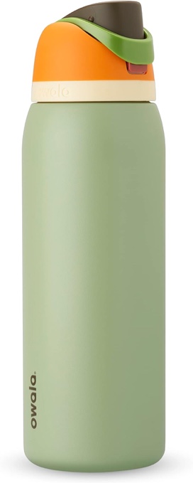 Owala FreeSip Insulated Stainless Steel Water Bottle with Straw for Sports and Travel, BPA-Free, 40oz, Dreamy field Dreamy Field 40 oz Water Bottle