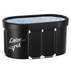 CalmMax Oval Ice Bath Tub for Athletes XL Portable Cold Plunge Tub for Cold Water Therapy Ice Baths at Home Outdoor Gym