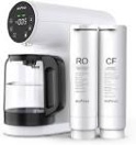 Ecoviva Countertop Reverse Osmosis System RO Water Filter, 4 Stage Filtration, Real-time TDS Monitor, 3:1 Pure to Drain, Zero-Installation Portable Water Purifier (WP-RO-200G Black), 4.3*12.1*12.1''