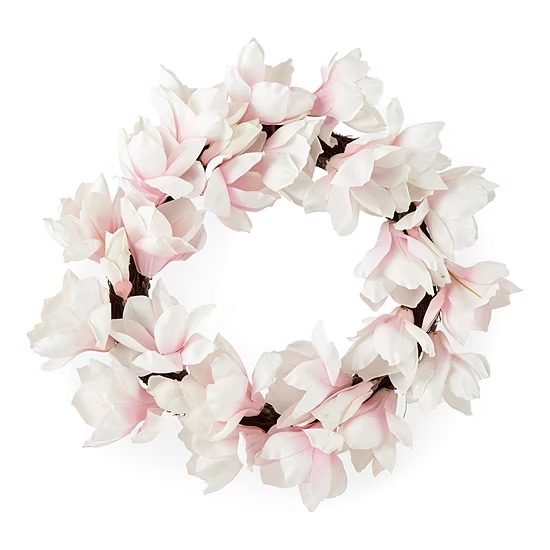 Linden Street 24" Pink Floral Wreath