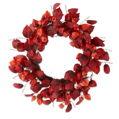 Linden Street 24" Chinese Lantern Wreath | Hamilton Place