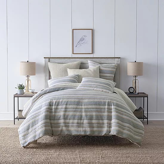Linden Street Raine 3-pc.Comforter Set abyss green full /queen 