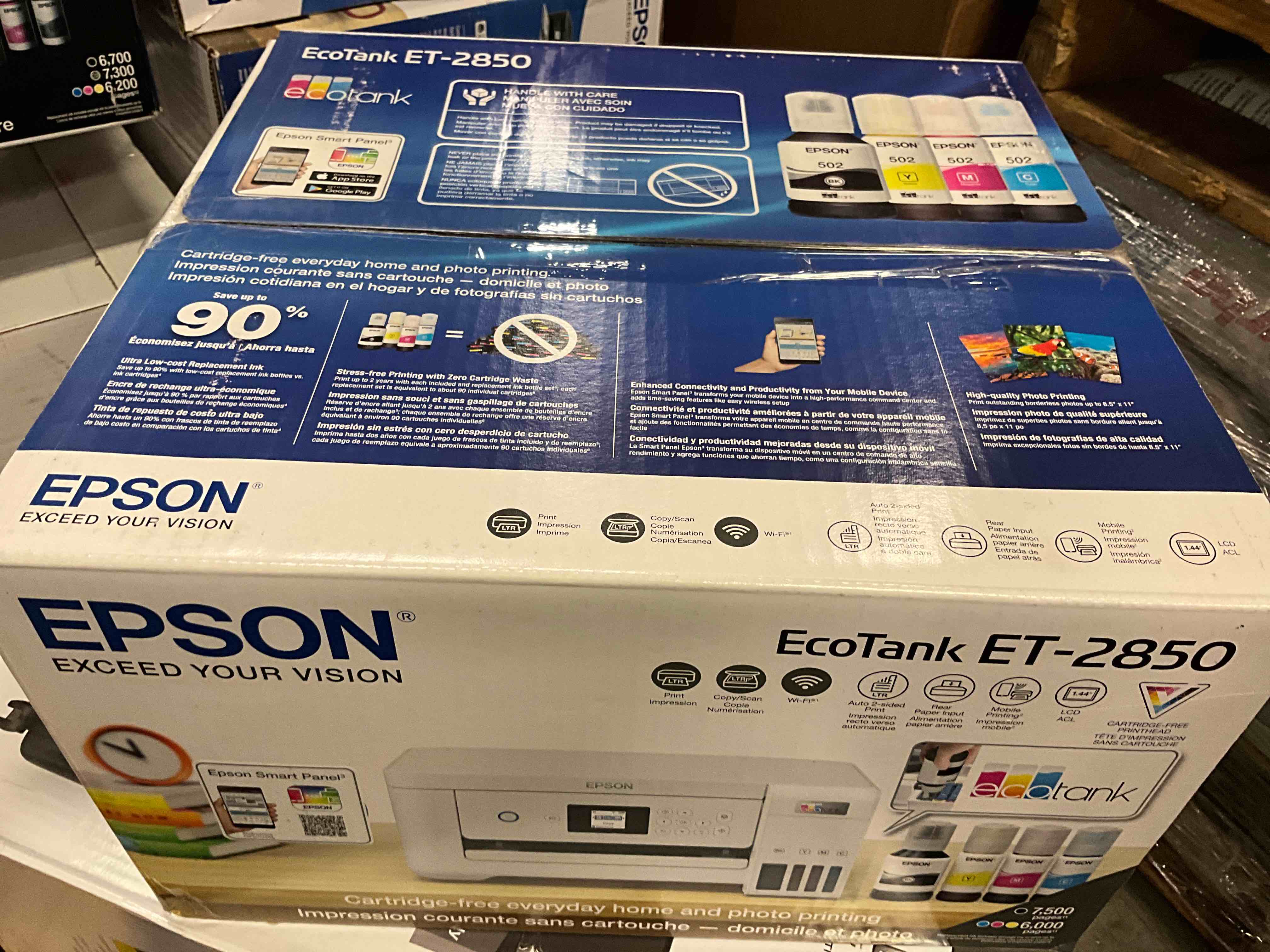 Epson - EcoTank ET-2850 All-in-One Supertank Inkjet Printer - White