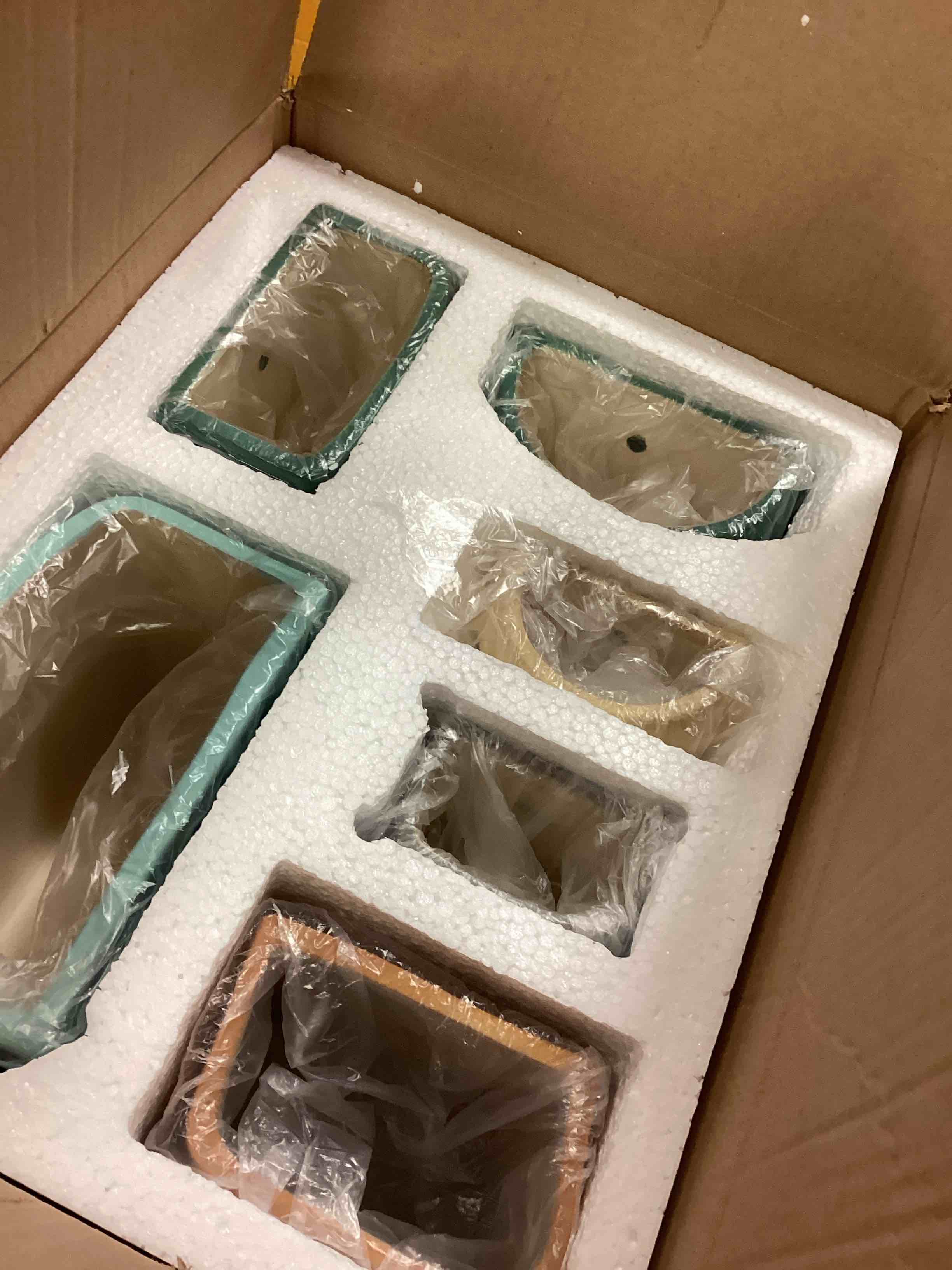 Purzest Ceramic Hanging Planters Geometric Wall Decor Container Flower