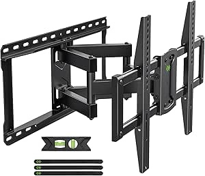 USX MOUNT 37-90 inch Full Motion TV Wall Mount, Fits 24" Wood Studs, Wall Mount TV Bracket with Smooth Swivel, Tilt, Extension, Holds up to 150lbs, Max VESA 600x400mm