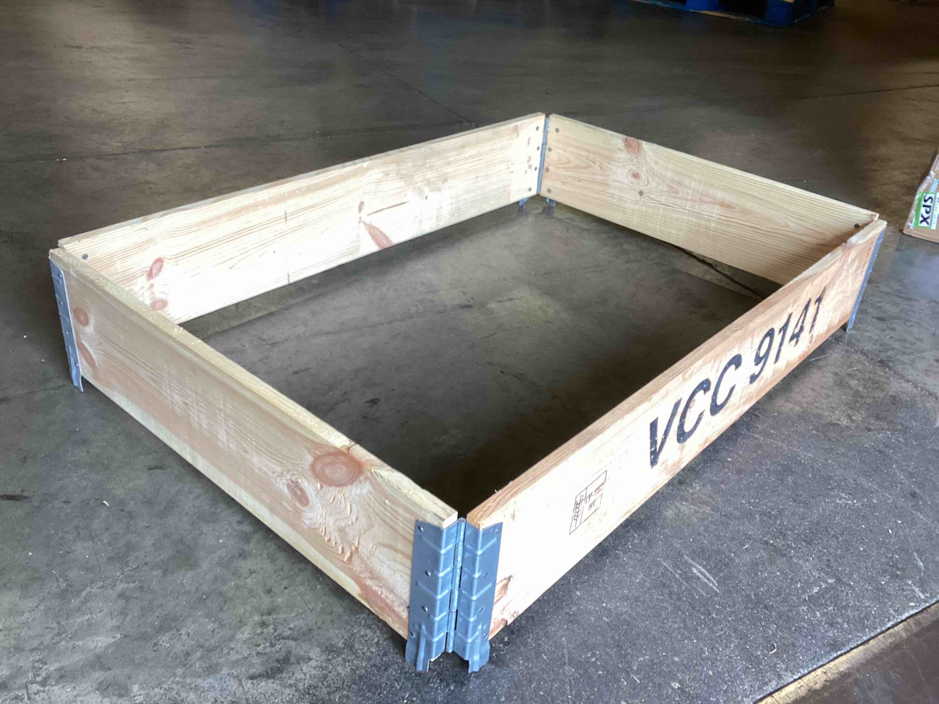 4- 2x4’ raised wooden garden beds, stackable/foldable your bid per bed 