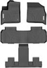 YITAMOTOR® Floor Mats For 18-23 Chevy Traverse, Custom-Fit Black TPE, 1st, 2nd and 3rd Row All-Weather Protection