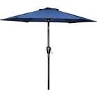 Trenovo 4.9 ft Patio Umbrella - Outdoor Table Umbrella with 4 Reinforced Ribs, UV Protection & Waterproof Market Umbrella for Garden, Lawn, Deck, Backyard, Pool (Blue) ( image similar).  