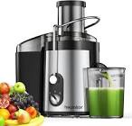 800W Centrifugal Juicer Machines Vegetable and Fruit with 3” Wide Chute, Healnitor Juice Extractor with 2 Speeds, Easy to Clean, Anti-Drip, BPA Free