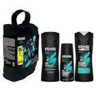 Axe Gift Pack Apollo Total Fresh Deodorant Body Spray, Shampoo + Conditioner Body Wash, And Travel/Shower Bag Men's Boy's