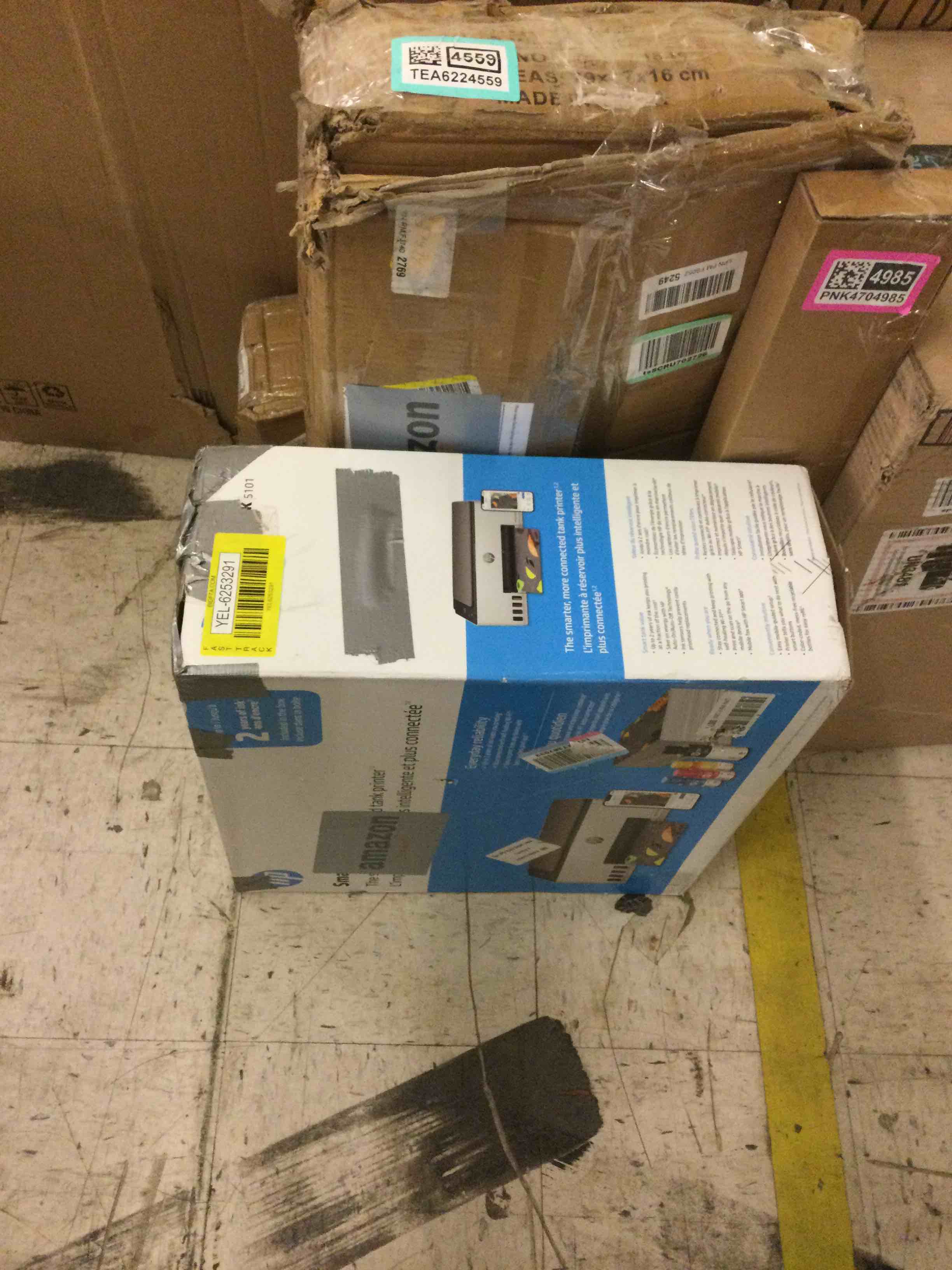 Condition photo showing As Is for hp smart tank 5101 wireless all-in-one refillable printer, scanner, copier with 2 years of ink included, wireless printer-for-home use an ecotank alternative (1f3y0a)
