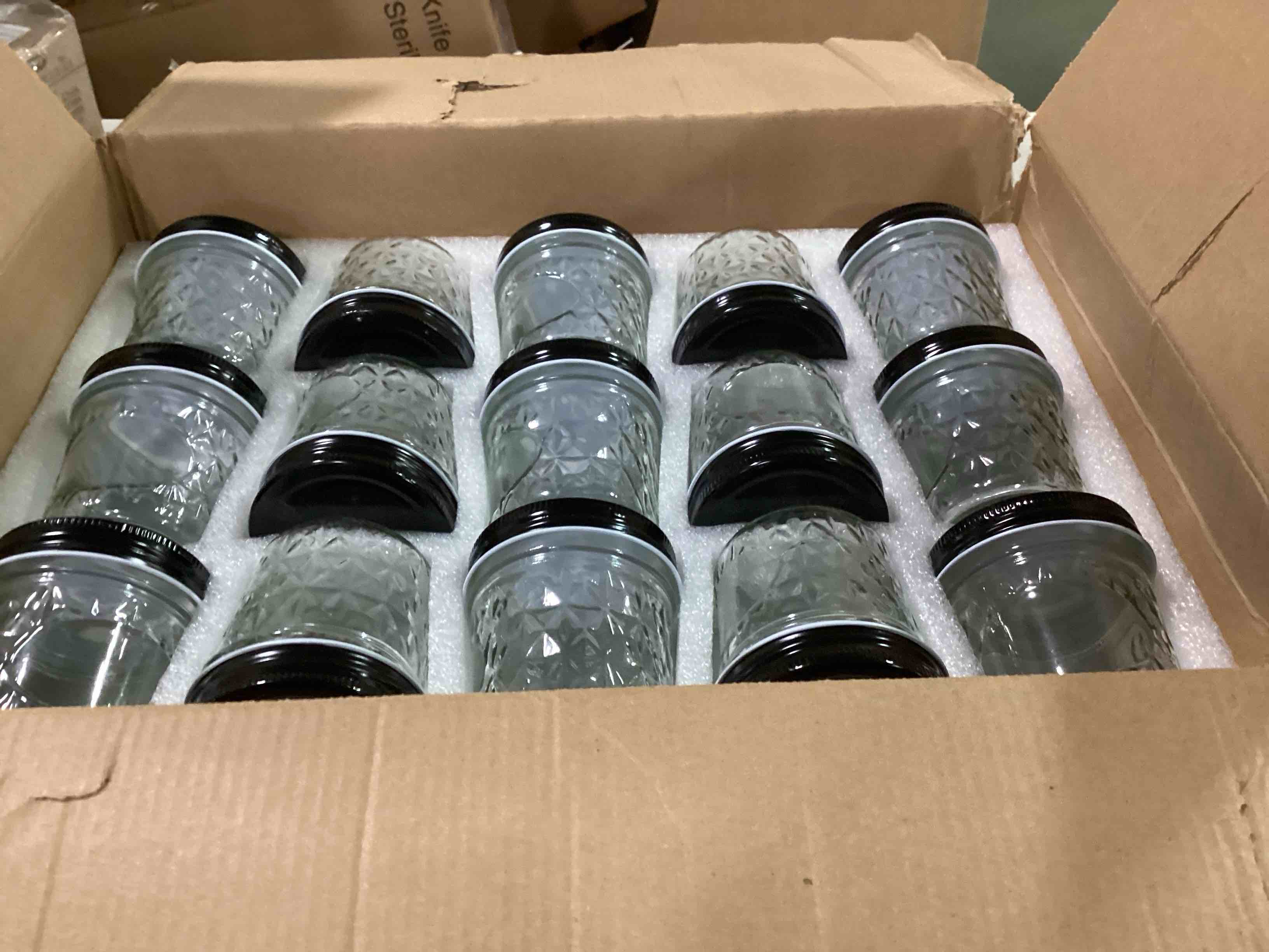 Glass Jars With Lids,6 oz Jars With Black Lids Small Clear Canning Jars For Caviar,Herb,Jelly,Jams,Mini Wide Mouth Mason Jars Spice Jars For Kitchen Storage Preserving Food And Party Favors 30 Pack