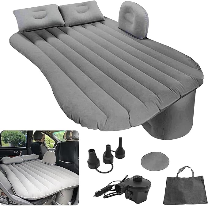 Car Inflatable Bed Mattress, RV Bed Mattresses, Car Mattress Back Seat, Inflatable Car Travel Bed Mattress for Automotive SUV Truck Car Backseat Mattress for Sleeping Car Bed