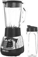 BLACK+DECKER BL1400DG-P Quiet Stainless Steel Blender with Cyclone Glass Cup