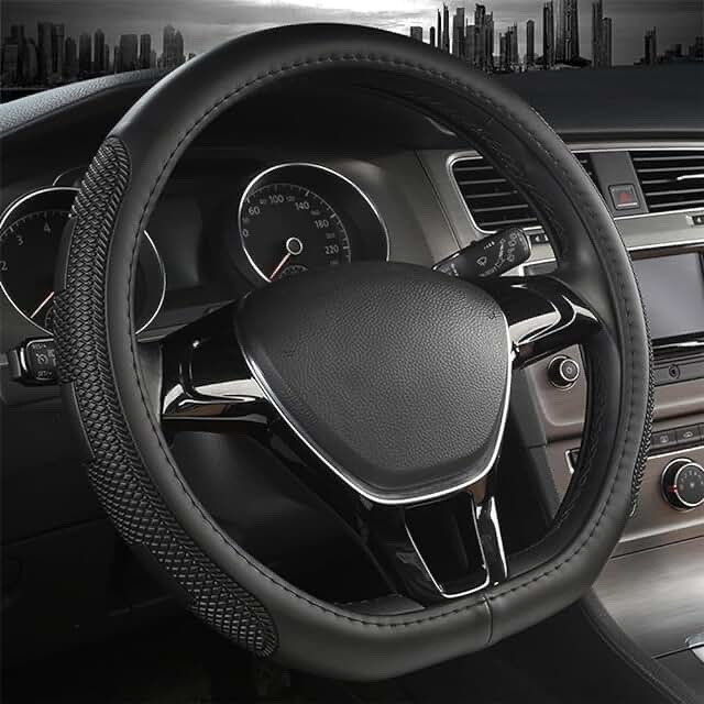 SPORT STEERING WHEEL COVER BLACK, SWC-HYUNDAI