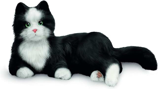 JOY FOR ALL - Black & White Tuxedo Cat - Interactive Companion Pets - Realistic & Lifelike
