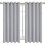 ( incomplete missing one). BGment Room Darkening Curtains for Bedroom - Grommet Thermal Insulated Window Treatments Light Blocking Curtains for Living Room, Set of 2 Panels, Each 46 x 63 Inch, Light Grey